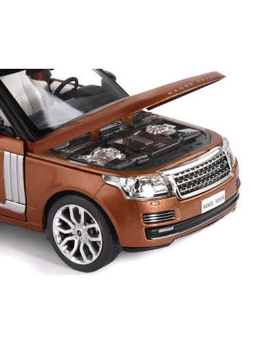 Машина "АВТОПАНОРАМА" Range Rover, оранжевый, 1/26, свет, звук, в/к 24,5*12,5*10,5 см