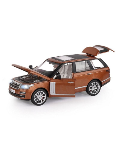 Машина "АВТОПАНОРАМА" Range Rover, оранжевый, 1/26, свет, звук, в/к 24,5*12,5*10,5 см