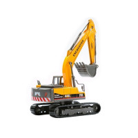 Машина "АВТОПАНОРАМА" ЭКСКАВАТОР НА ГУСЕНИЦАХ, 1/50, желтый, свет, звук, в/к 25*10*13 см