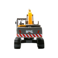 Машина "АВТОПАНОРАМА" ЭКСКАВАТОР НА ГУСЕНИЦАХ, 1/50, желтый, свет, звук, в/к 25*10*13 см