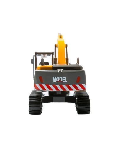 Машина "АВТОПАНОРАМА" ЭКСКАВАТОР НА ГУСЕНИЦАХ, 1/50, желтый, свет, звук, в/к 25*10*13 см