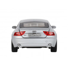 Машина "АВТОПАНОРАМА" Audi A7, серебряный, 1/32, свет, звук, инерция, в/к 17,5*13,5*9 см
