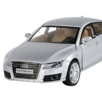 Машина "АВТОПАНОРАМА" Audi A7, серебряный, 1/32, свет, звук, инерция, в/к 17,5*13,5*9 см
