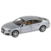 Машина "АВТОПАНОРАМА" Audi A7, серебряный, 1/32, свет, звук, инерция, в/к 17,5*13,5*9 см