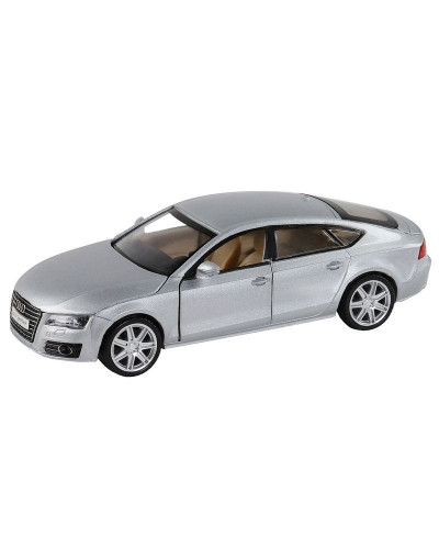 Машина "АВТОПАНОРАМА" Audi A7, серебряный, 1/32, свет, звук, инерция, в/к 17,5*13,5*9 см