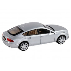 Машина "АВТОПАНОРАМА" Audi A7, серебряный, 1/32, свет, звук, инерция, в/к 17,5*13,5*9 см
