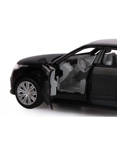 Машина "АВТОПАНОРАМА" Range Rover Velar, черный, 1/32, свет, звук, инерция, в/к 17,5*12,5*6,5