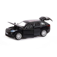 Машина "АВТОПАНОРАМА" Range Rover Velar, черный, 1/32, свет, звук, инерция, в/к 17,5*12,5*6,5
