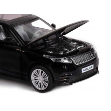 Машина "АВТОПАНОРАМА" Range Rover Velar, черный, 1/32, свет, звук, инерция, в/к 17,5*12,5*6,5