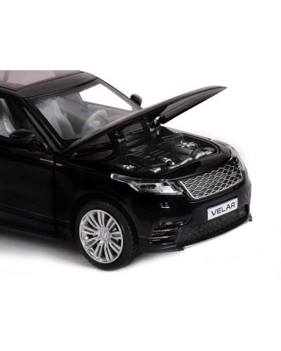 Машина "АВТОПАНОРАМА" Range Rover Velar, черный, 1/32, свет, звук, инерция, в/к 17,5*12,5*6,5