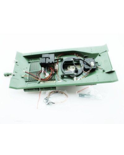 Верхняя часть корпуса с металлической башней на 360° для танка ИС-2 с ИК-пушкой, неокрашена