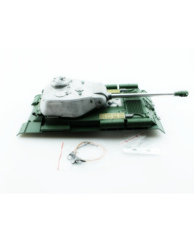 Верхняя часть корпуса с металлической башней на 360° для танка ИС-2 с ИК-пушкой, неокрашена