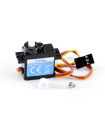 Сервомашинка 9g для самолета Top RC 400 Class Cessna 182 (руль, руль высоты), провод 200мм