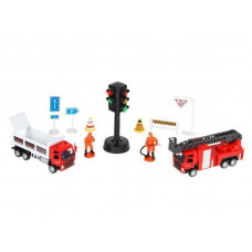 Набор "АВТОПАНОРАМА" "Пожарная служба", 1/72, инерция, в/к 30*13*10 см