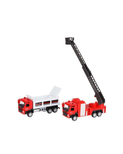 Набор "АВТОПАНОРАМА" "Пожарная служба", 1/72, инерция, в/к 30*13*10 см