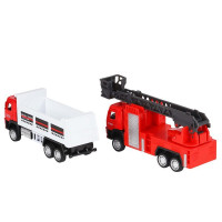 Набор "АВТОПАНОРАМА" "Пожарная служба", 1/72, инерция, в/к 30*13*10 см