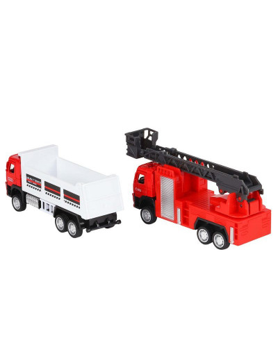 Набор "АВТОПАНОРАМА" "Пожарная служба", 1/72, инерция, в/к 30*13*10 см