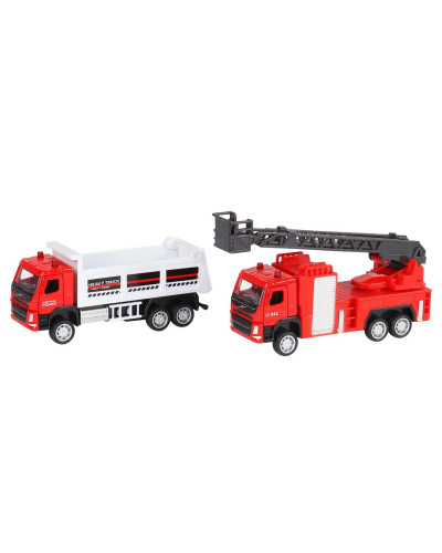 Набор "АВТОПАНОРАМА" "Пожарная служба", 1/72, инерция, в/к 30*13*10 см