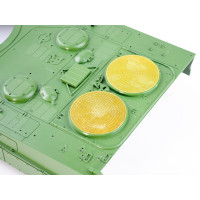 Верхняя часть корпуса с комплектом аксессуаров для танка Leopard 2A6, неокрашеная.