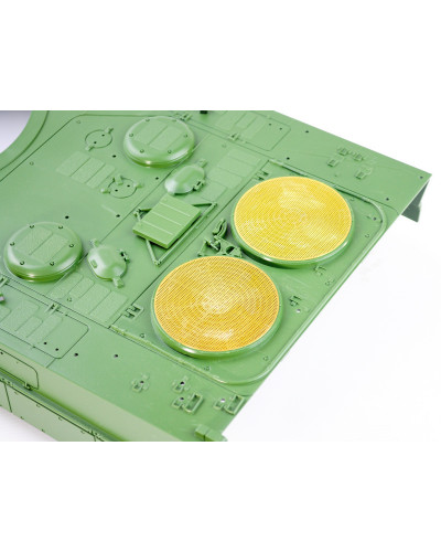 Верхняя часть корпуса с комплектом аксессуаров для танка Leopard 2A6, неокрашеная.