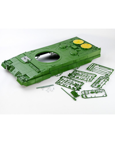 Верхняя часть корпуса с комплектом аксессуаров для танка Leopard 2A6, неокрашеная.