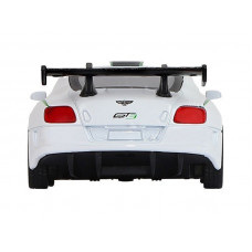 Машина "АВТОПАНОРАМА" Bentley Continental GT3, белый, 1/43, инерция, в/к 17,5*12,5*6,5 см