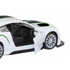 Машина "АВТОПАНОРАМА" Bentley Continental GT3, белый, 1/43, инерция, в/к 17,5*12,5*6,5 см