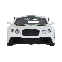 Машина "АВТОПАНОРАМА" Bentley Continental GT3, белый, 1/43, инерция, в/к 17,5*12,5*6,5 см