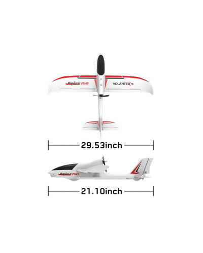 Радиоуправляемый планер Volantex RC Ranger 750мм Brushless 2.4G 4ch LiPo RTF with Gyro GPS