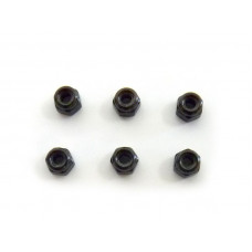 Гайка самоконтрящаяся M2.5 черная, 6шт.