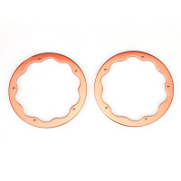 Защитные накладки на диски колеса для Монстра 1/8, 2шт, алюминий