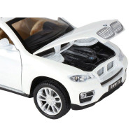 Машина "АВТОПАНОРАМА" BMW X6, белый, 1/32 , свет, звук, инерция, в/к 17,5*13,5*9 см