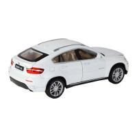 Машина "АВТОПАНОРАМА" BMW X6, белый, 1/32 , свет, звук, инерция, в/к 17,5*13,5*9 см