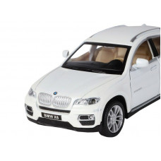Машина "АВТОПАНОРАМА" BMW X6, белый, 1/32 , свет, звук, инерция, в/к 17,5*13,5*9 см