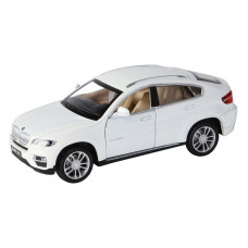 Машина "АВТОПАНОРАМА" BMW X6, белый, 1/32 , свет, звук, инерция, в/к 17,5*13,5*9 см