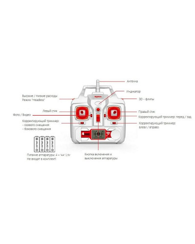 Р/У квадрокоптер Syma X8HG с HD камерой 8Мп 2.4G RTF, барометр