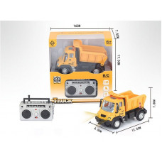 Р/У Самосвал малый желтый YP Toys 6163J3, 13 см, свет, 2.4G 1/64 RTR