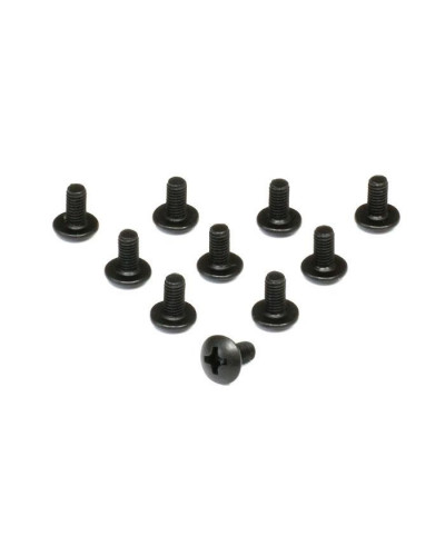 Винт с полукруглой головкой M3x8 под крестовую отвертку, 10шт.