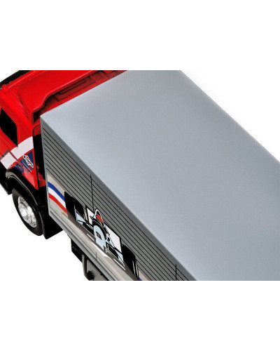 Машина "АВТОПАНОРАМА" Volvo, красный, 1/50, свет, звук, в/к 28*14*10 см