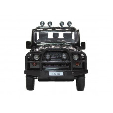 Машина "АВТОПАНОРАМА" УАЗ-469,  1/24,  черный, свет. звук. эффекты, инерция, в/к 22*12*11 см