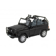 Машина "АВТОПАНОРАМА" УАЗ-469,  1/24,  черный, свет. звук. эффекты, инерция, в/к 22*12*11 см
