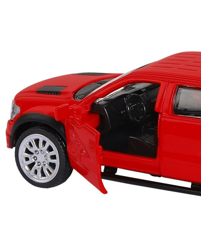 Машина "АВТОПАНОРАМА" Ford F-150 SVT Raptor-2, красный, 1/52, инерция, в/к 17,5*12,5*6,5 см