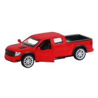Машина "АВТОПАНОРАМА" Ford F-150 SVT Raptor-2, красный, 1/52, инерция, в/к 17,5*12,5*6,5 см