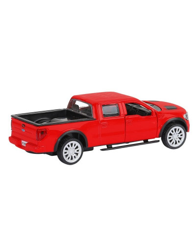 Машина "АВТОПАНОРАМА" Ford F-150 SVT Raptor-2, красный, 1/52, инерция, в/к 17,5*12,5*6,5 см