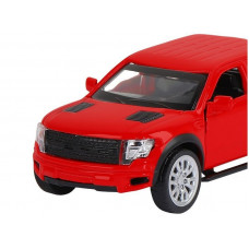 Машина "АВТОПАНОРАМА" Ford F-150 SVT Raptor-2, красный, 1/52, инерция, в/к 17,5*12,5*6,5 см