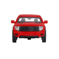 Машина "АВТОПАНОРАМА" Ford F-150 SVT Raptor-2, красный, 1/52, инерция, в/к 17,5*12,5*6,5 см
