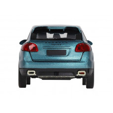Машина "АВТОПАНОРАМА" Porsche Cayenne S, голубой, 1/32, свет, звук, инерция, в/к 17,5*13,5*9 см