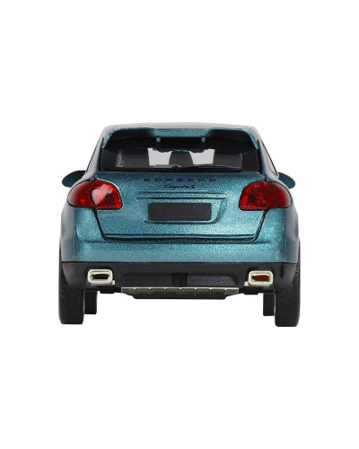 Машина "АВТОПАНОРАМА" Porsche Cayenne S, голубой, 1/32, свет, звук, инерция, в/к 17,5*13,5*9 см
