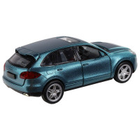 Машина "АВТОПАНОРАМА" Porsche Cayenne S, голубой, 1/32, свет, звук, инерция, в/к 17,5*13,5*9 см