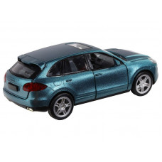 Машина "АВТОПАНОРАМА" Porsche Cayenne S, голубой, 1/32, свет, звук, инерция, в/к 17,5*13,5*9 см